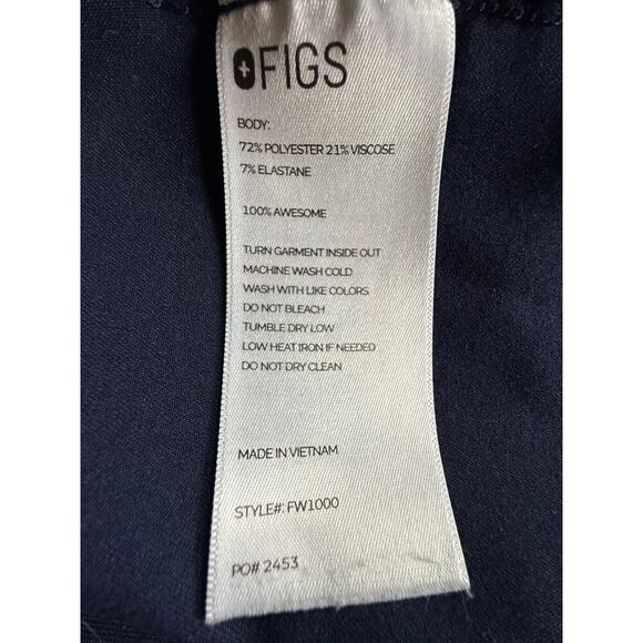 FIGS Technical Catarina Scrub Nurse One Pocket Navy Blue M - Picture 6 of 6